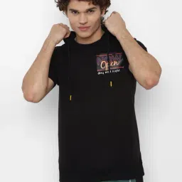 Forever 21 Black Regular Fit Hooded Sweatshirts-image-68