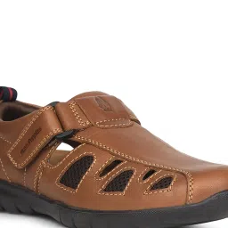 Hush Puppies by Bata Men's Tan Fisherman Sandals image 4