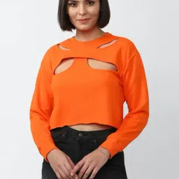 Forever 21 Orange Top-picture-28
