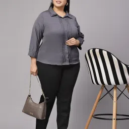 Style Quotient Grey Regular Fit Shirt image 4