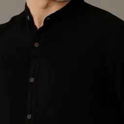 Identiti Black Slim Fit Shirt image 4