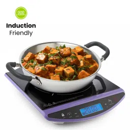 ALLO Silver Stainless Steel Induction Friendly Triply Kadhai (4 L) image 4