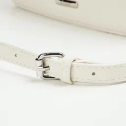 Ginger by Lifestyle White Satchel Handbag image 4