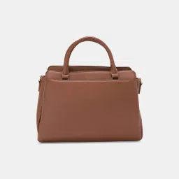 Forever Glam by Pantaloons Brown Solid Medium Handbag image 4