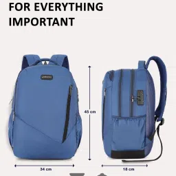 Lavie Sport Astro 36L Anti-theft Laptop Backpack For Men & Women (Navy) image 4