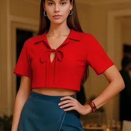 don't be basic Cotton Crop Top image 5