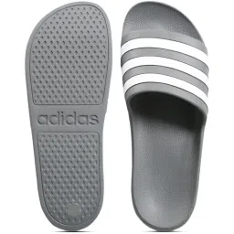 Adidas Men's ADILETTE AQUA Grey Slides image 4