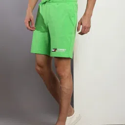 Tommy Hilfiger Spring Lime Cotton Regular Fit Shorts image 4