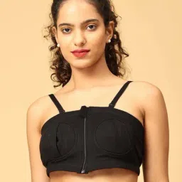 The Mom Store Black & Grey Cotton Maternity Bra - Pack of 2 image 5