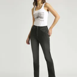 Pepe Jeans Black Cotton High Rise Jeans image 4