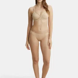 Jockey 1242 Women's Wirefree Non Padded Super Combed Cotton Medium Coverage Cross Over Everyday Bra image 4