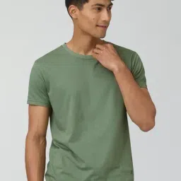 XYXX Sage Green Cotton Regular Fit Polo T-Shirt-picture-13