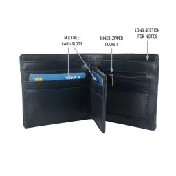 Baggit Beau Triox Green PU Solid Bi-Fold Wallet image 4