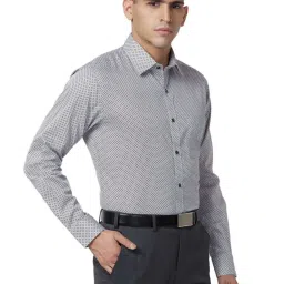 Raymond Yellow Cotton Classic Fit Printed Shirts image 4