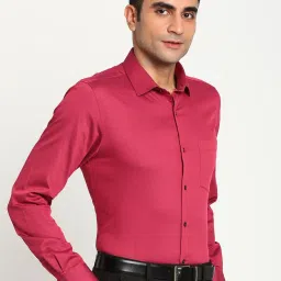 Turtle Red Cotton Slim Fit Dobby Shirt image 4