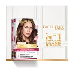 L'Oreal Paris Excellence Creme Hair Color 6.13 Golden Brown - 72 ml + 100 gm image 3