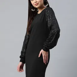 plusS Sequin Work Sheath Dress image 3