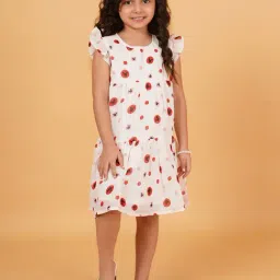 Creative Kid'S Girls Red Regular Fit Printed Dress-picture-16