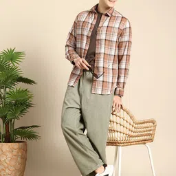 Mast & Harbour Tartan Checks Casual Shirt image 4