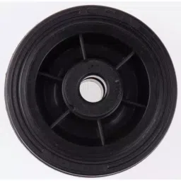 LAG Black Rubber Quiet Operation, Shock Absorbing Trolley Wheel, 50 Kg, 13104 image 3