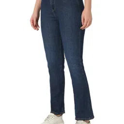 Spykar Women Printed Dark Blue Jeans image 4