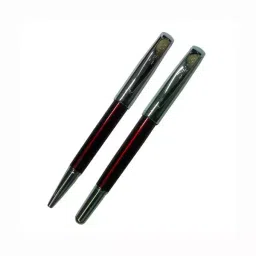 PREMEC Roller & Ball Pen Set Metal Red/Chrome with Chrome Trim, PRBSET-1600-5-picture-12