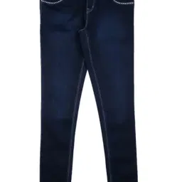 Palm Tree by Gini & Jony Kids Dark Blue Solid Jeggings-picture-36