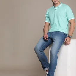 WROGN Men Slim Fit Heavy Fade Stretchable Jeans image 5