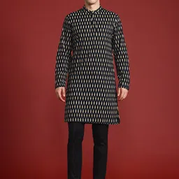 Anouk Printed Pure Cotton Kurta with Trousers image 1