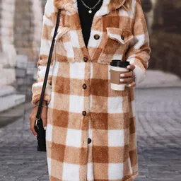 Oh Rare Checked Over Coat image 2