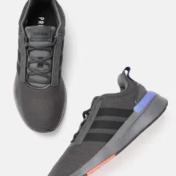 ADIDAS Men Charcoal Grey Woven Design Sustainable Racer TR 21 Sustainable Sneakers-image-25
