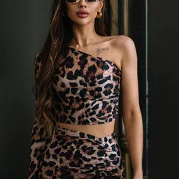 StyleCast x Revolte Print Georgette Sheath Midi Dress image 2