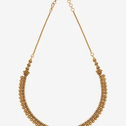 Kushal's Fashion Jewellery Gold-Plated Antique Necklace image 3