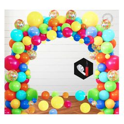 Bubble Trouble Balloon Decoration Items for Girls Boys Multicolor -Pack of 87-picture-10