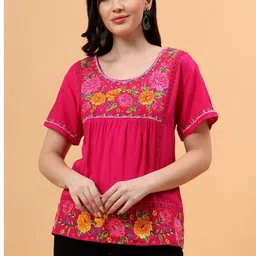 Cherimoda Women Embroidered Top-picture-15