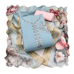 Maroosh Embellished Unstitched Dress Material image 4