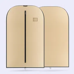 Kuber Industries Brown & Black 24 Pieces Textured Non-Woven Suit Organisers With Zip image 5