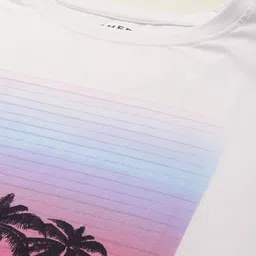 HERE&NOW Tropical Print Pure Cotton T-shirt image 2