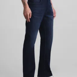 Jack & Jones Dark Blue Bootcut High Rise Jeans image 4