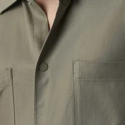 SELECTED HOMME Olive Regular Fit Overshirt image 4