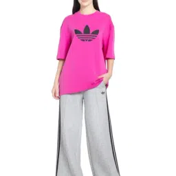 Adidas Originals Grey Regular Fit Trackpants image 4