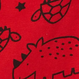 Juniors by Lifestyle Kids Red Regular Fit Printed Cotton Trackpants image 5