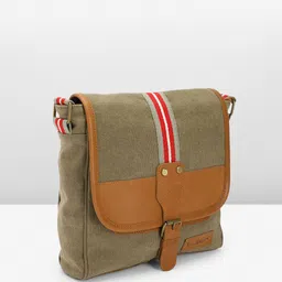 Roadster Striped Sling Bag with Applique image 4