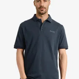 Rare Rabbit Green Regular Fit Solid Polo T-Shirt-picture-32