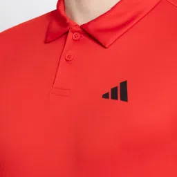 Adidas Red Regular Fit Sports Polo image 4