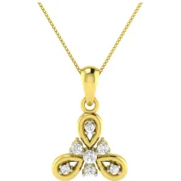 Waman Hari Pethe Jewellers 18k Gold & Diamond Pendant without Chain for Women-picture-19