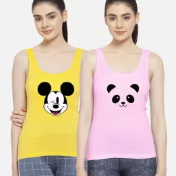 Friskers Multicolor Printed Camisole (Pack Of 2)-picture-11