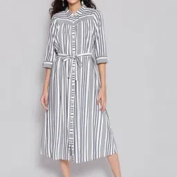 Aurelia Blue Regular Fit Straight Dress-picture-14