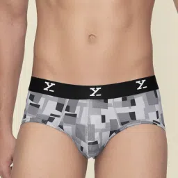 XYXX Multicolored Slim Fit Printed Briefs - Pack Of 3 image 4