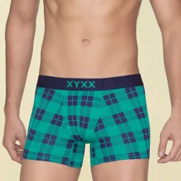 XYXX Multicolored Regular Fit Checks Trunks - Pack Of 3 image 4